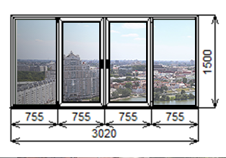 Балконные окна недорого с двухкамерными стеклопакетами дешево в Минске