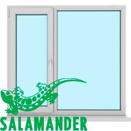 Одностворчатые окна Salamander в Островце