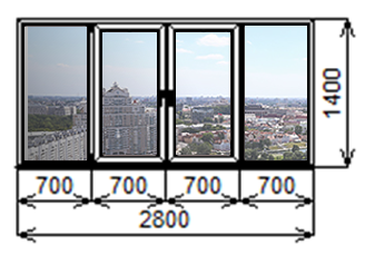 Окна на балкон с однокамерными стеклопакетами дешево в Минске